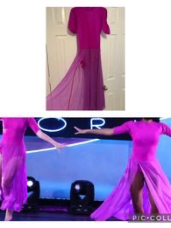 Hot pink lyrical dance dress - Picture 1 of 1